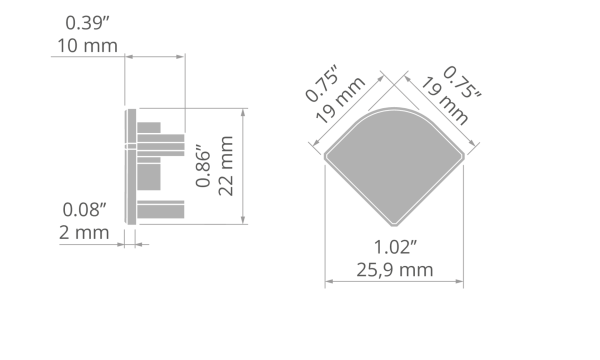 Endkappe 45-Plus-R